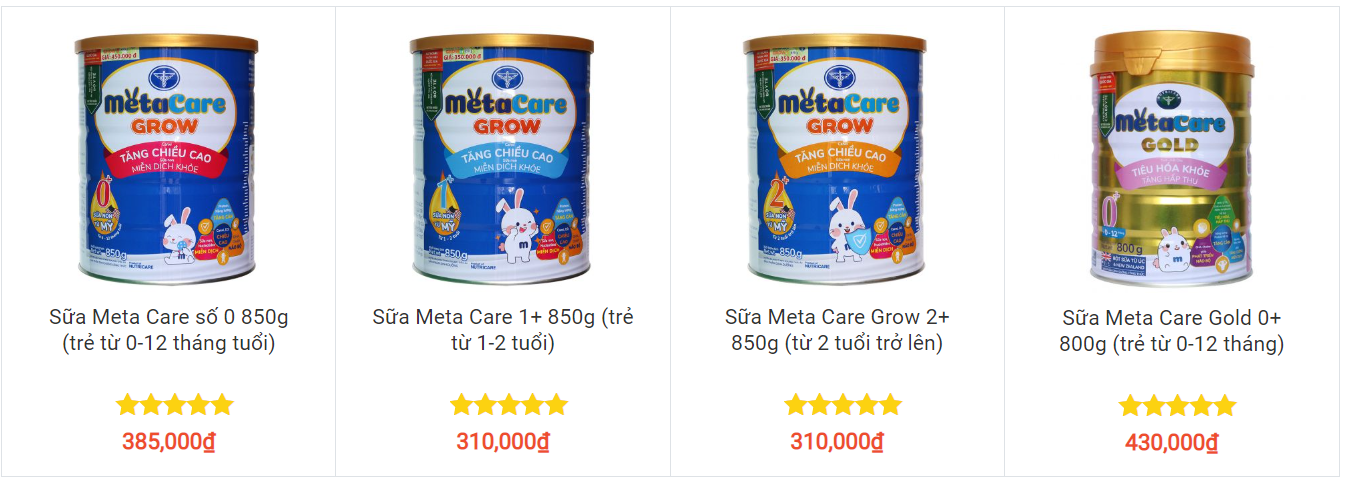 Đại Lý Sữa Meta Care