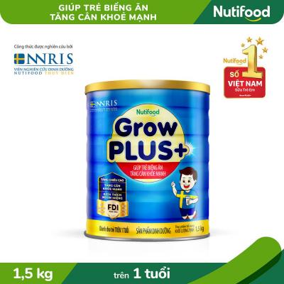 Sữa Bột Nutifood GrowPLUS+ Biếng Ăn 1.5kg Trên 1 Tuổi - Tăng Cân Khỏe Mạnh