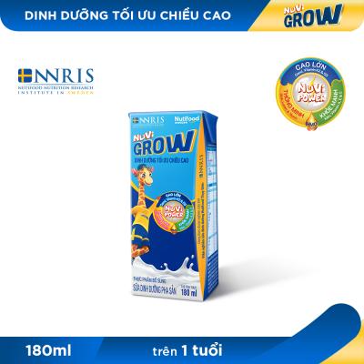 Thùng 48 Hộp 180ml Sữa Bột Pha Sẵn Nuvi Grow Trên 1 Tuổi - Phát Triển Chiều Cao