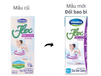 Thùng 48 hộp sữa dinh dưỡng Vinamilk Flex không lactoza 180ml