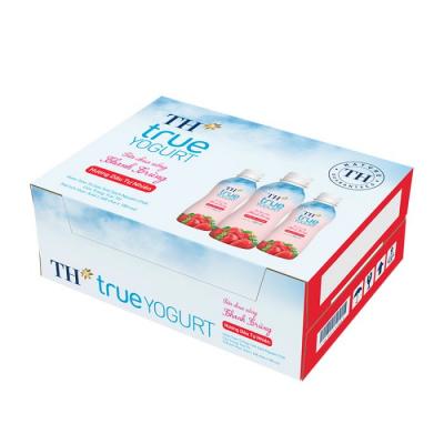 THÙNG SỮA CHUA UỐNG THANH TRÙNG HƯƠNG DÂU 180 ML X 48 CHAI