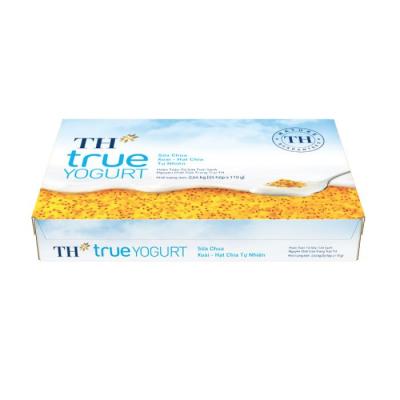 THÙNG SỮA CHUA XOÀI - HẠT CHIA TỰ NHIÊN TH TRUE YOGURT 110G X 24 HŨ