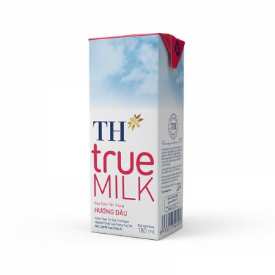 THÙNG SỮA TƯƠI TIỆT TRÙNG HƯƠNG DÂU 180 ML X 48 HỘP