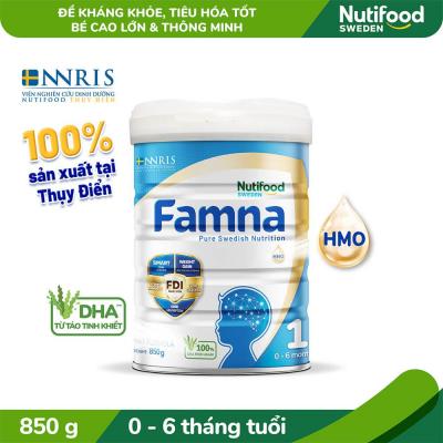 Sữa Bột FAMNA Step 1 Từ 0-6 Tháng Lon 850g- Bé Cao Lớn Thông Minh