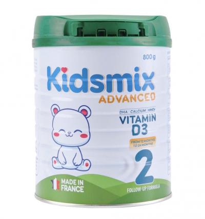 Sữa Bột Kidsmix Số 2 Cho Trẻ 12 Đến 24 Tháng Lon 800gr