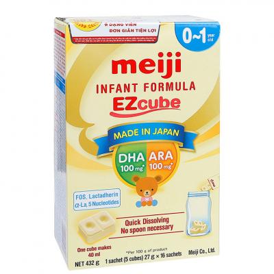 Sữa Meiji Thanh số 0 EZcube 432g (0-1 tuổi)