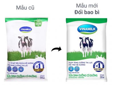 Thùng 48 bịch sữa dinh dưỡng có đường Vinamilk A&D3 220ml