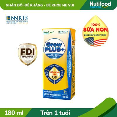 Thùng 48 Hộp Sữa Bột Pha Sẵn Nutifood GrowPLUS+ Sữa Non Tăng Đề Kháng 180ml